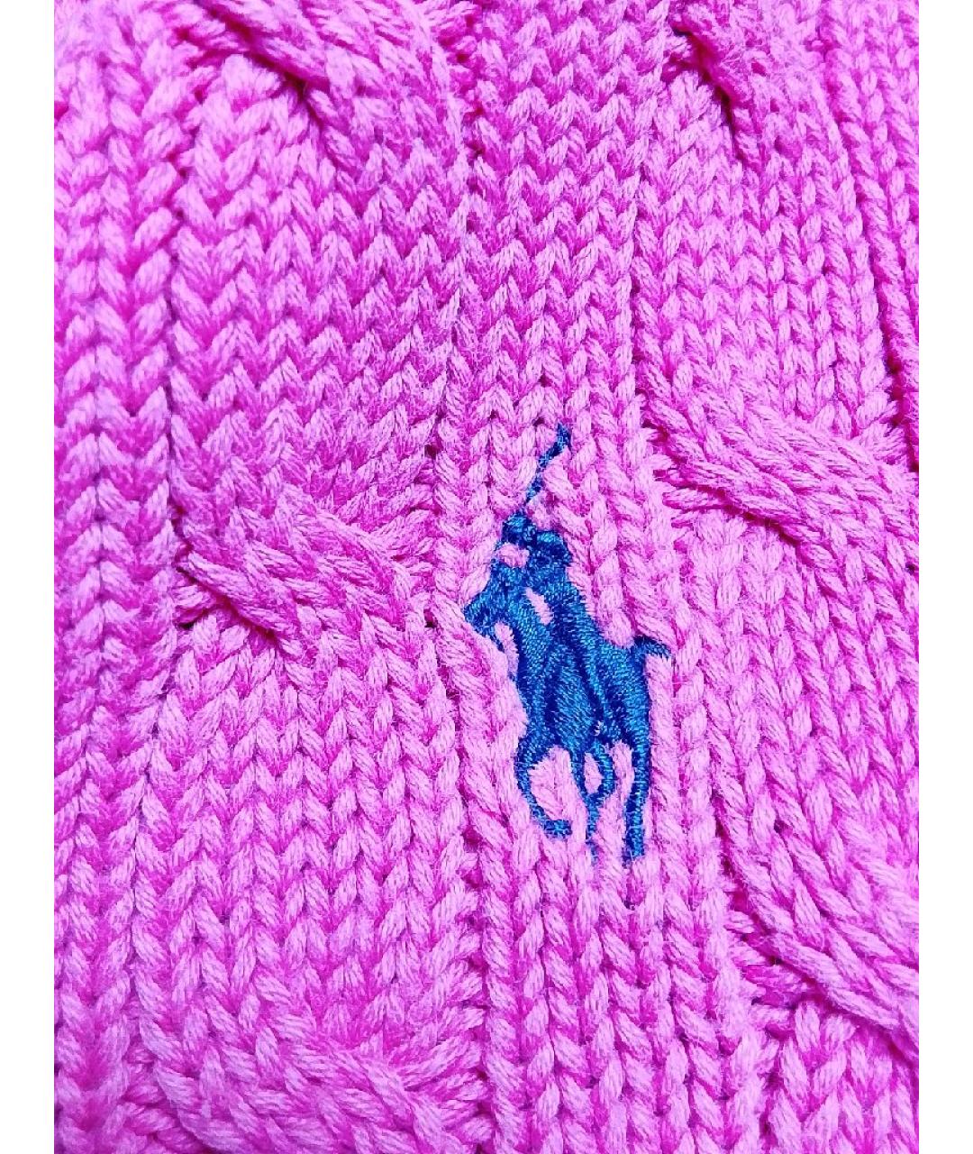 RALPH LAUREN Фуксия хлопковый джемпер / свитер, фото 4
