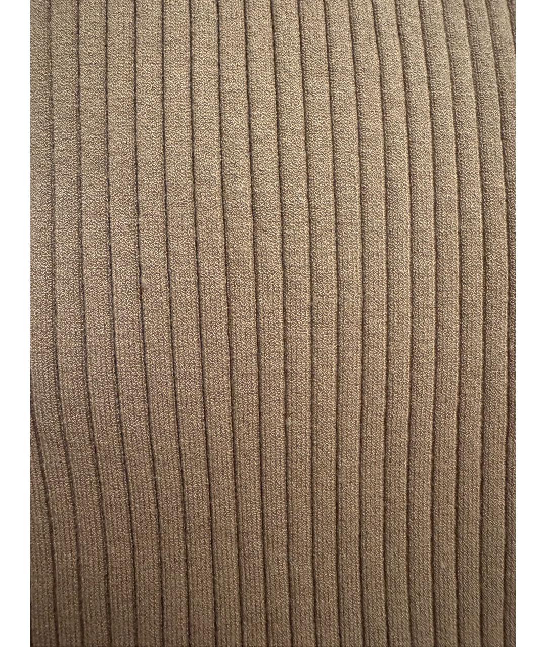 WEEKEND MAX MARA Горчичная вискозная юбка миди, фото 3