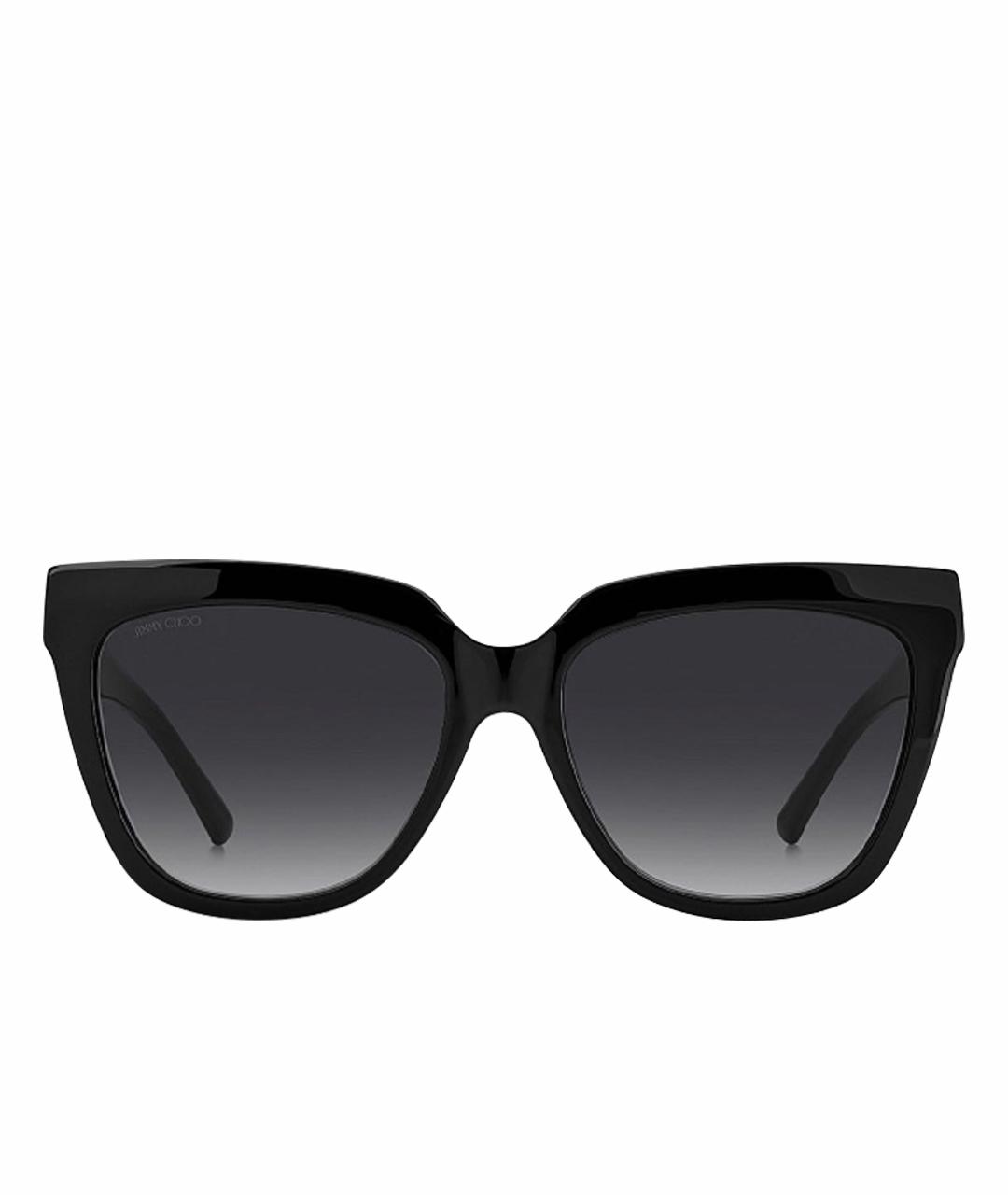 JIMMY CHOO Черные пластиковые солнцезащитные очки, фото 1