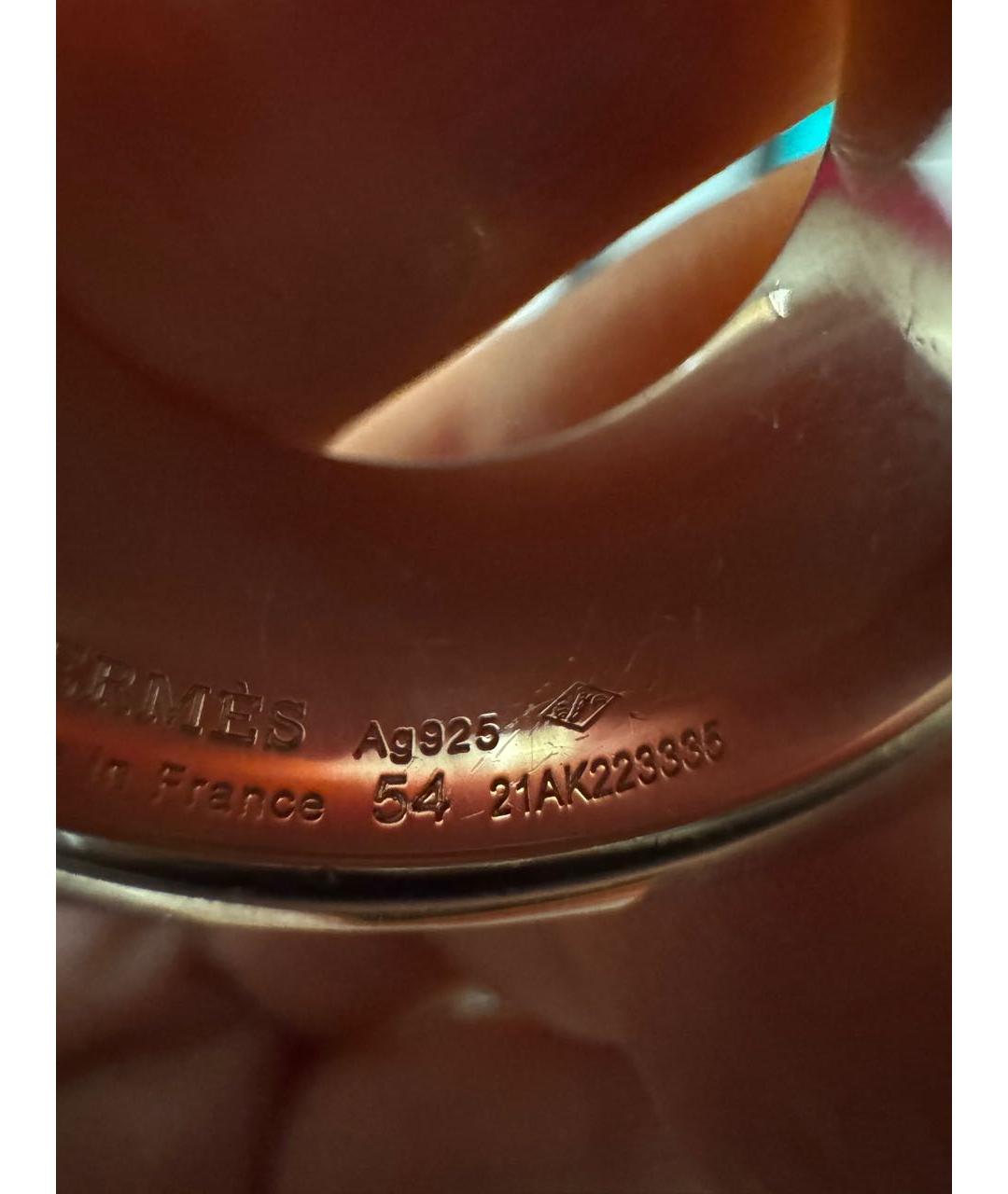 HERMES Серебряное серебряное кольцо, фото 4