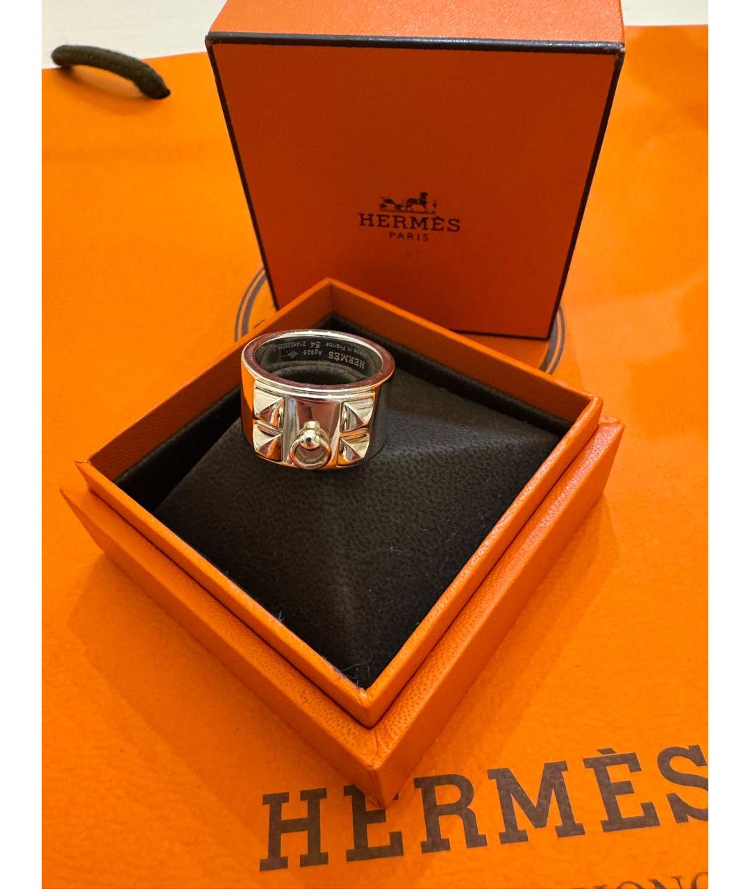 HERMES Серебряное серебряное кольцо, фото 7