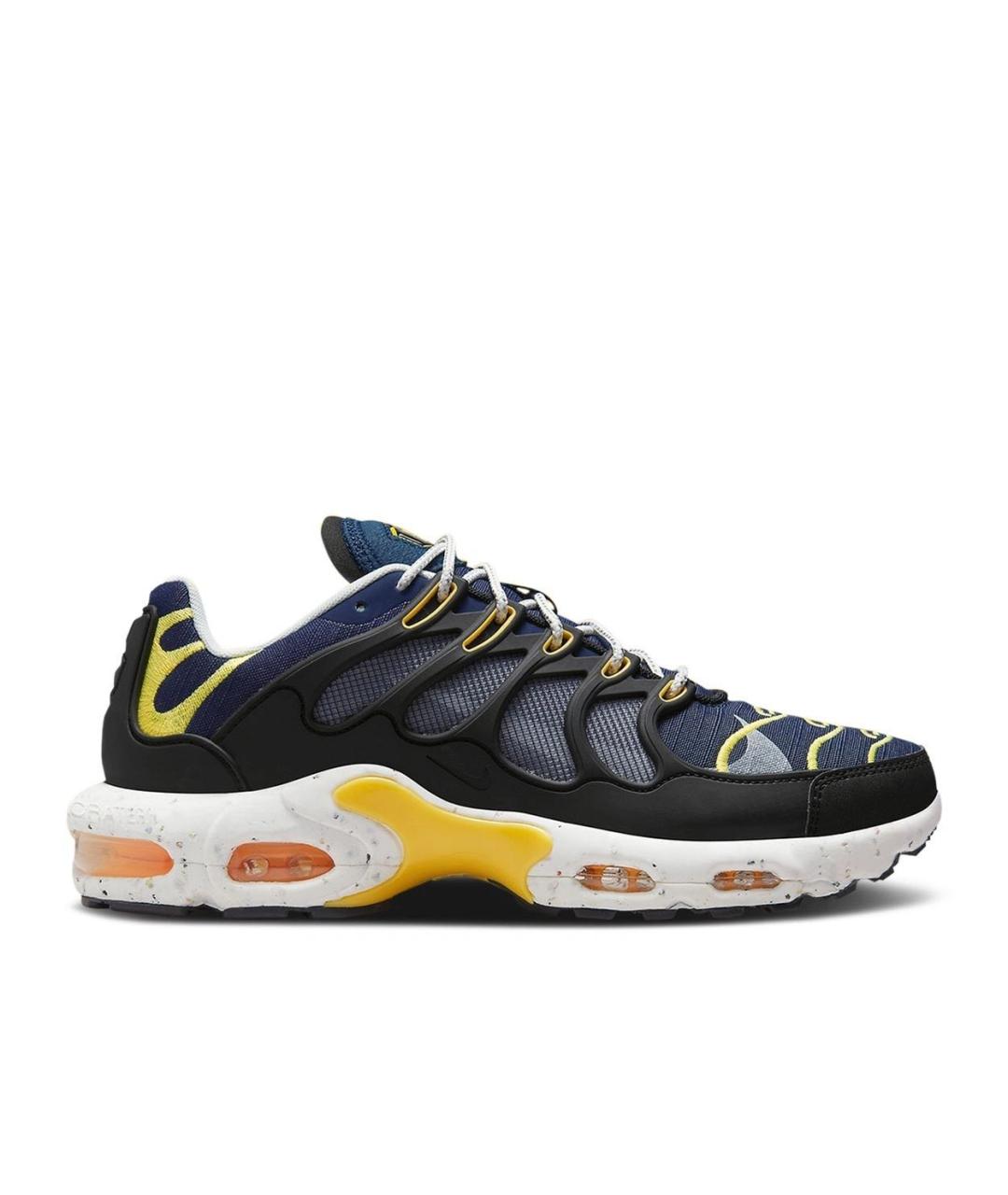 NIKE Темно-синие текстильные низкие кроссовки / кеды, фото 1