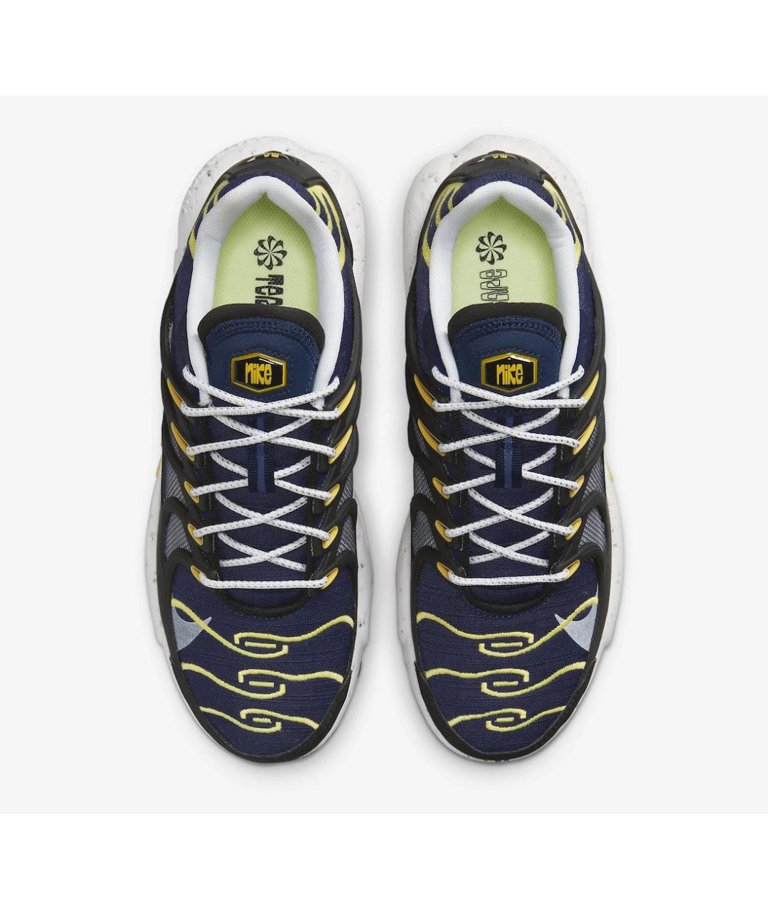 NIKE Темно-синие текстильные низкие кроссовки / кеды, фото 3