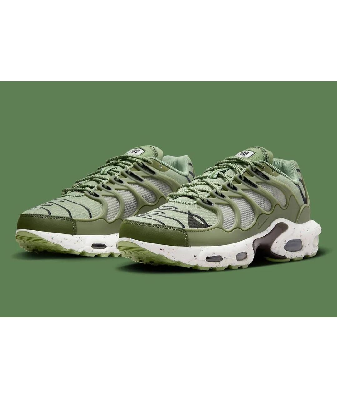 NIKE Хаки текстильные низкие кроссовки / кеды, фото 2