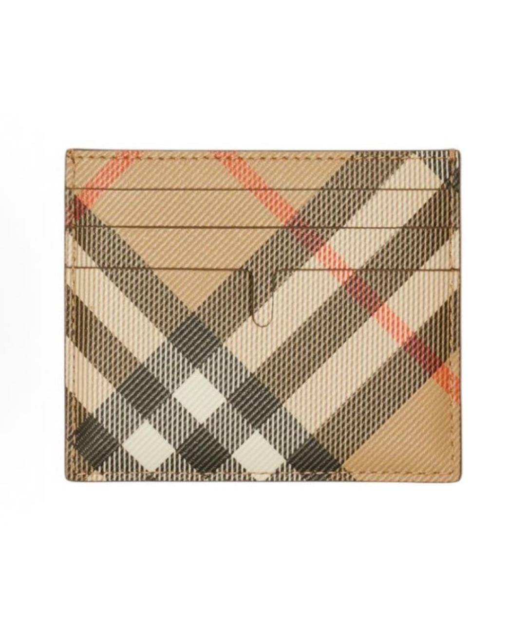 BURBERRY Бежевый кардхолдер из искусственной кожи, фото 6