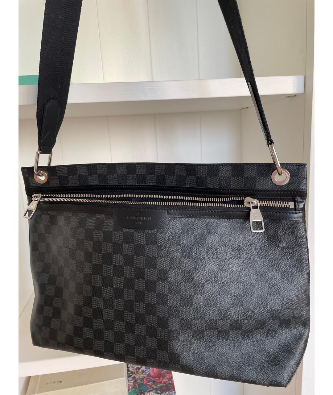 LOUIS VUITTON Антрацитовая сумка на плечо, фото 2