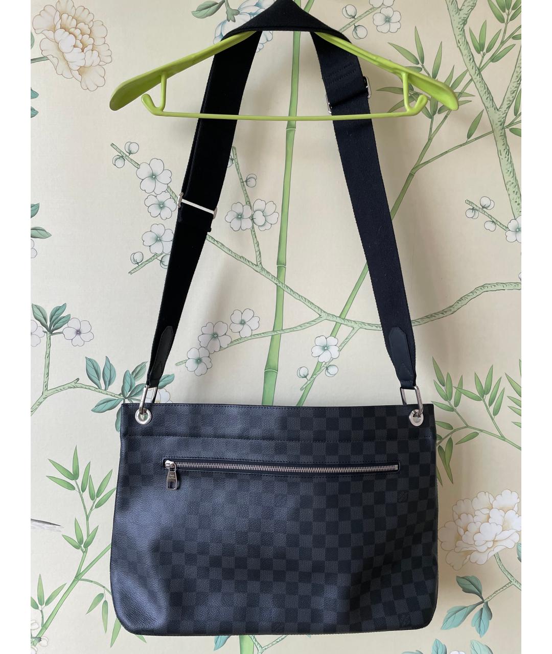 LOUIS VUITTON Антрацитовая сумка на плечо, фото 3