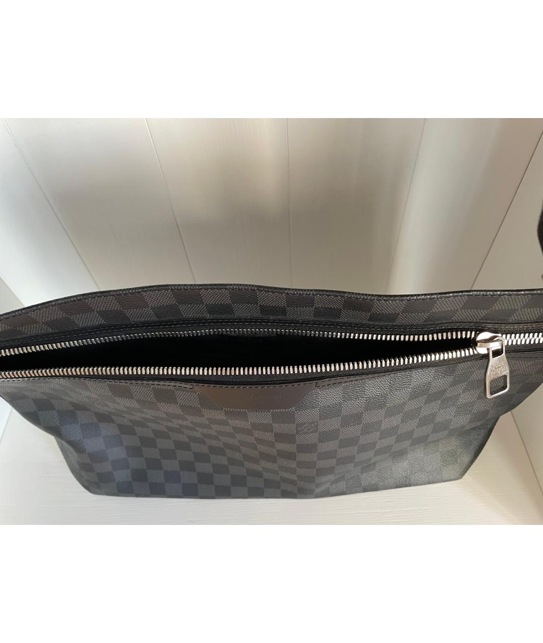 LOUIS VUITTON Антрацитовая сумка на плечо, фото 4