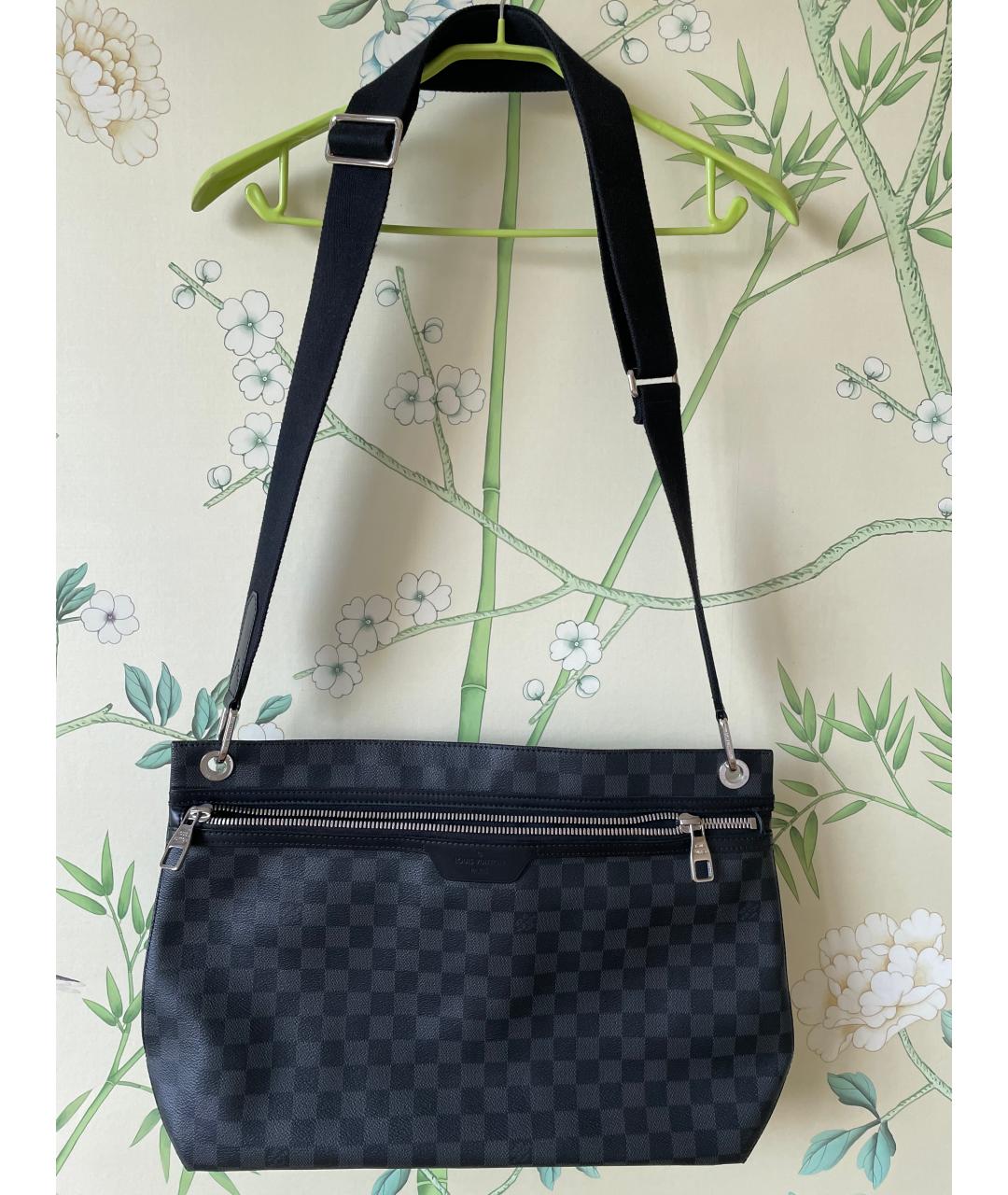LOUIS VUITTON Антрацитовая сумка на плечо, фото 10