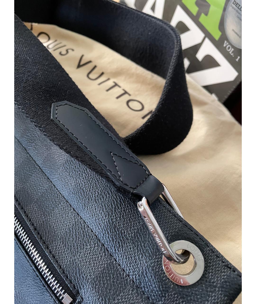 LOUIS VUITTON Антрацитовая сумка на плечо, фото 6