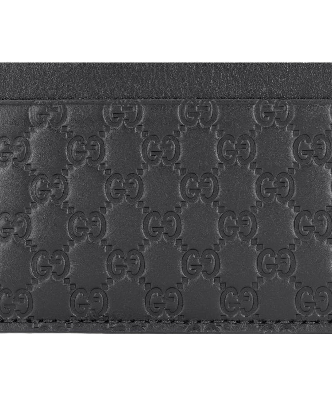 GUCCI Черный кожаный кардхолдер, фото 4