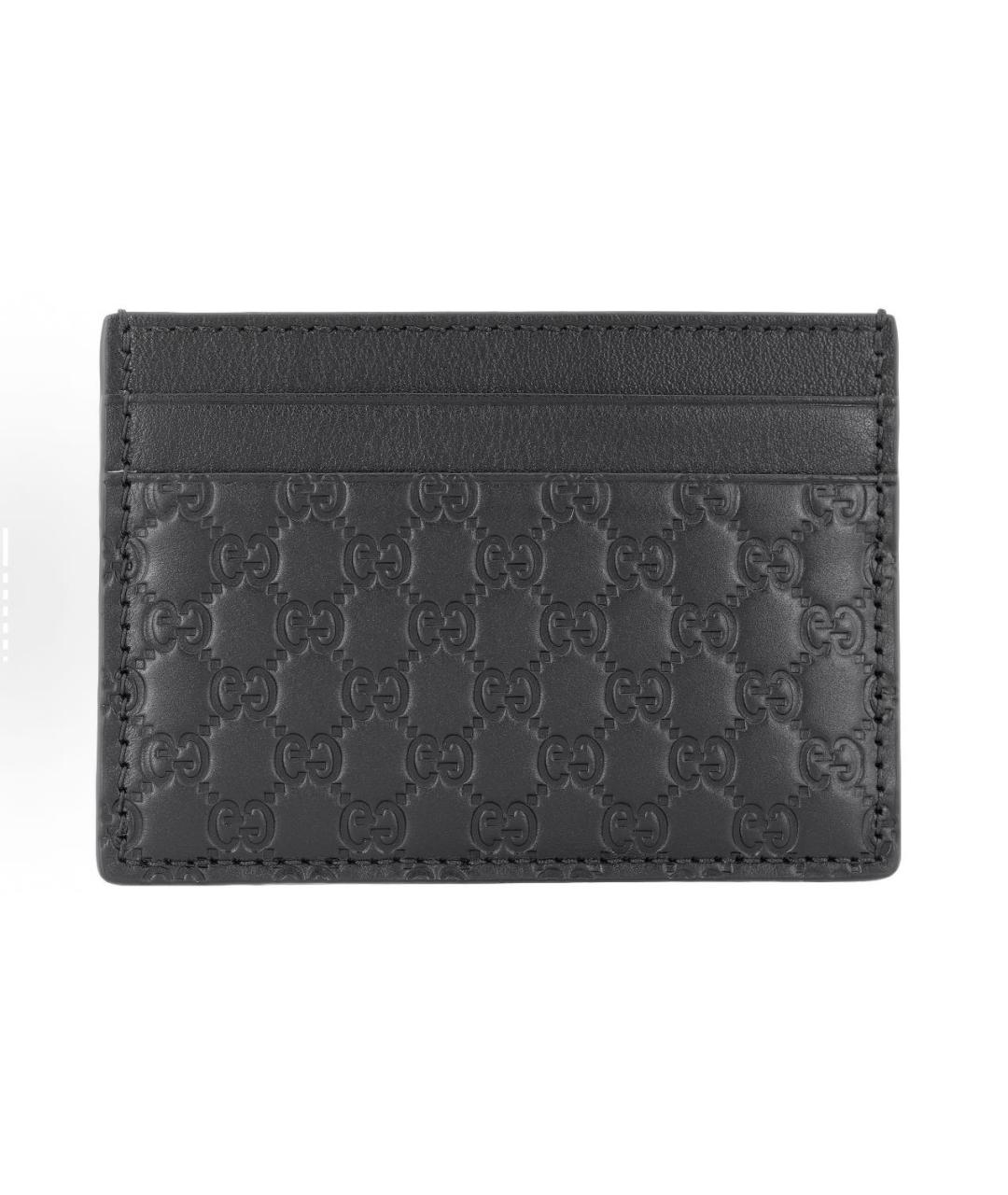 GUCCI Черный кожаный кардхолдер, фото 1