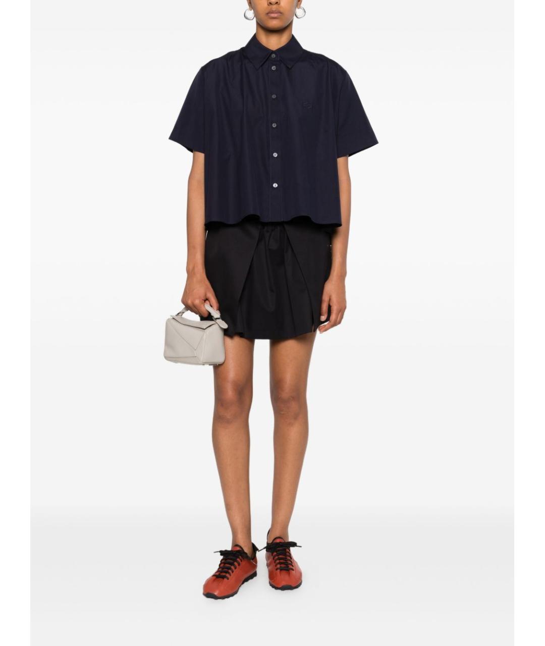 LOEWE Темно-синяя хлопковая рубашка, фото 4