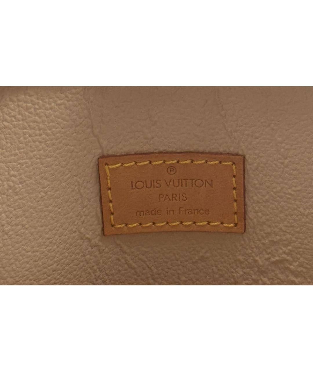 LOUIS VUITTON Коричневая кожаная сумка тоут, фото 4