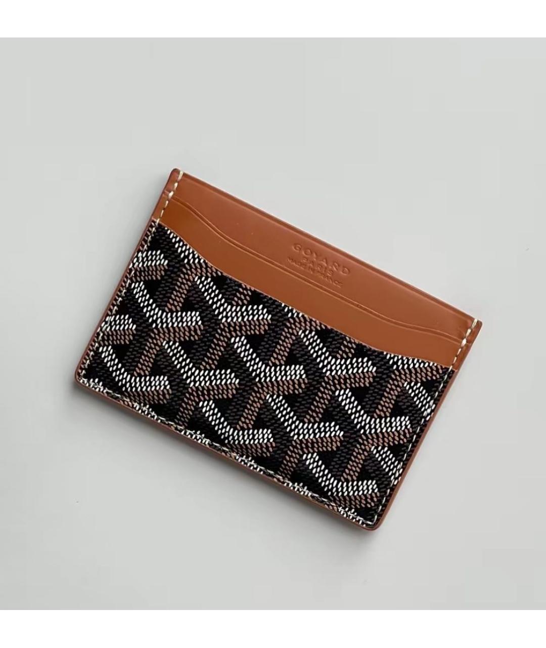 GOYARD Коричневый кардхолдер из искусственной кожи, фото 4