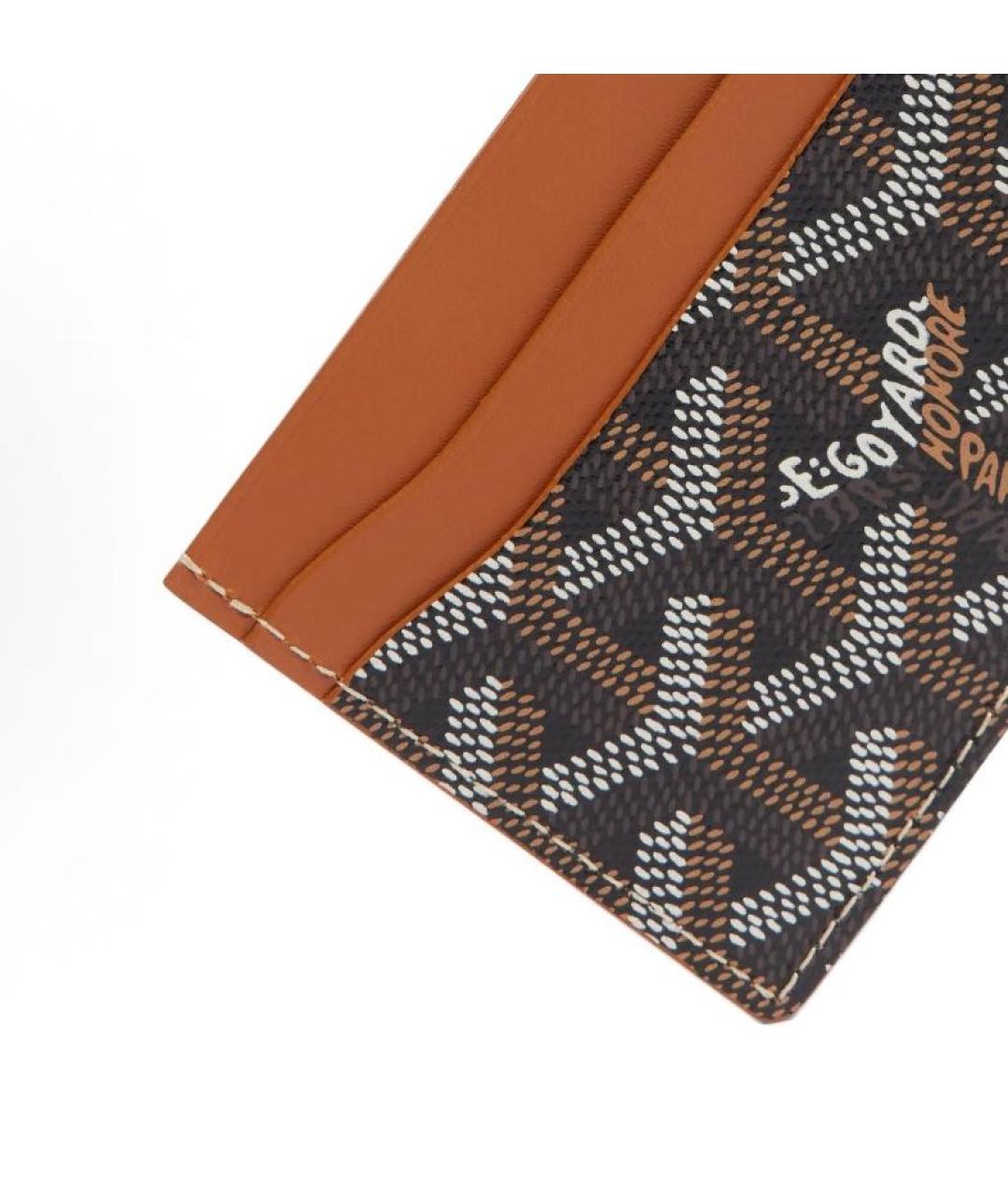 GOYARD Коричневый кардхолдер из искусственной кожи, фото 3