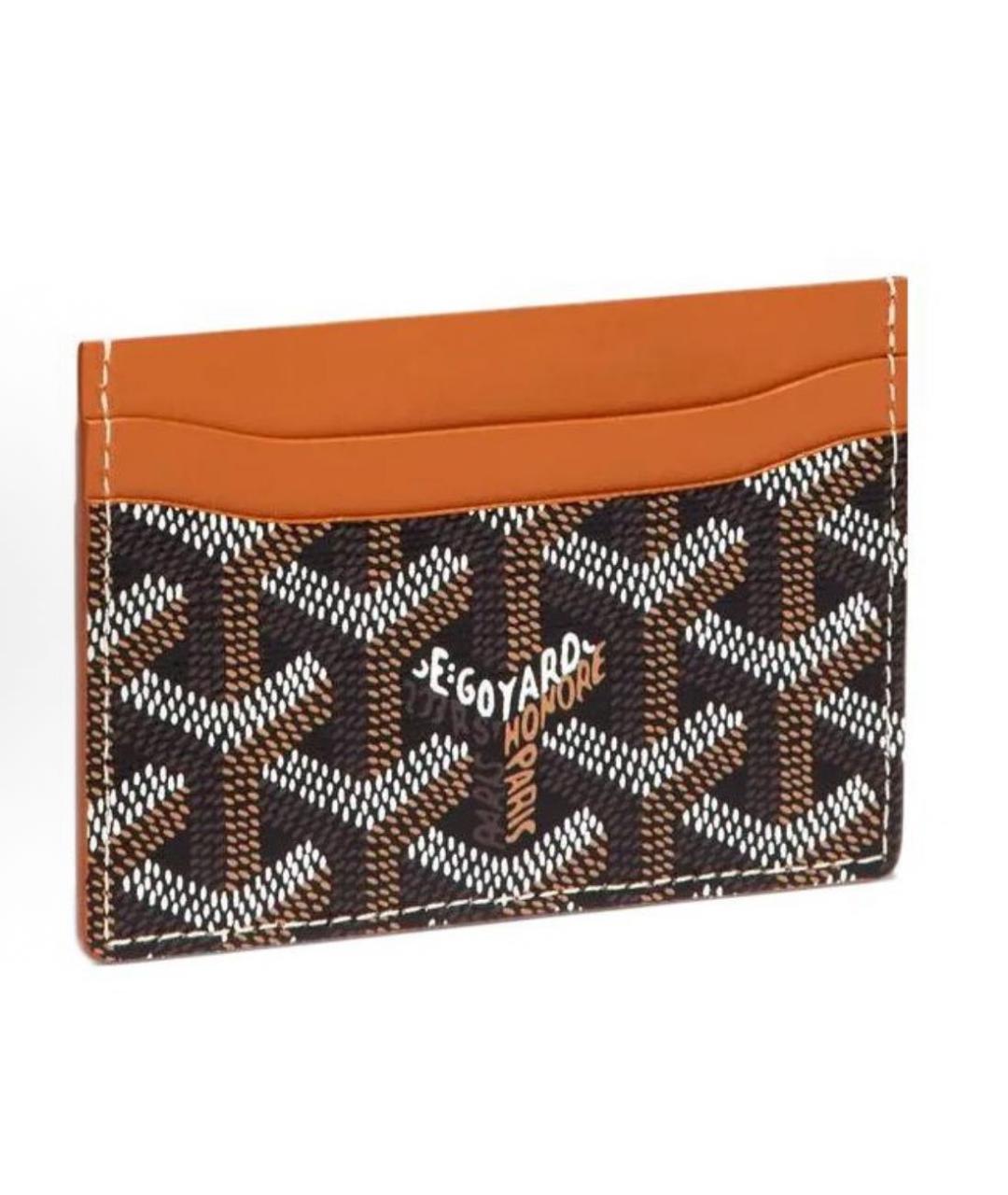 GOYARD Коричневый кардхолдер из искусственной кожи, фото 5