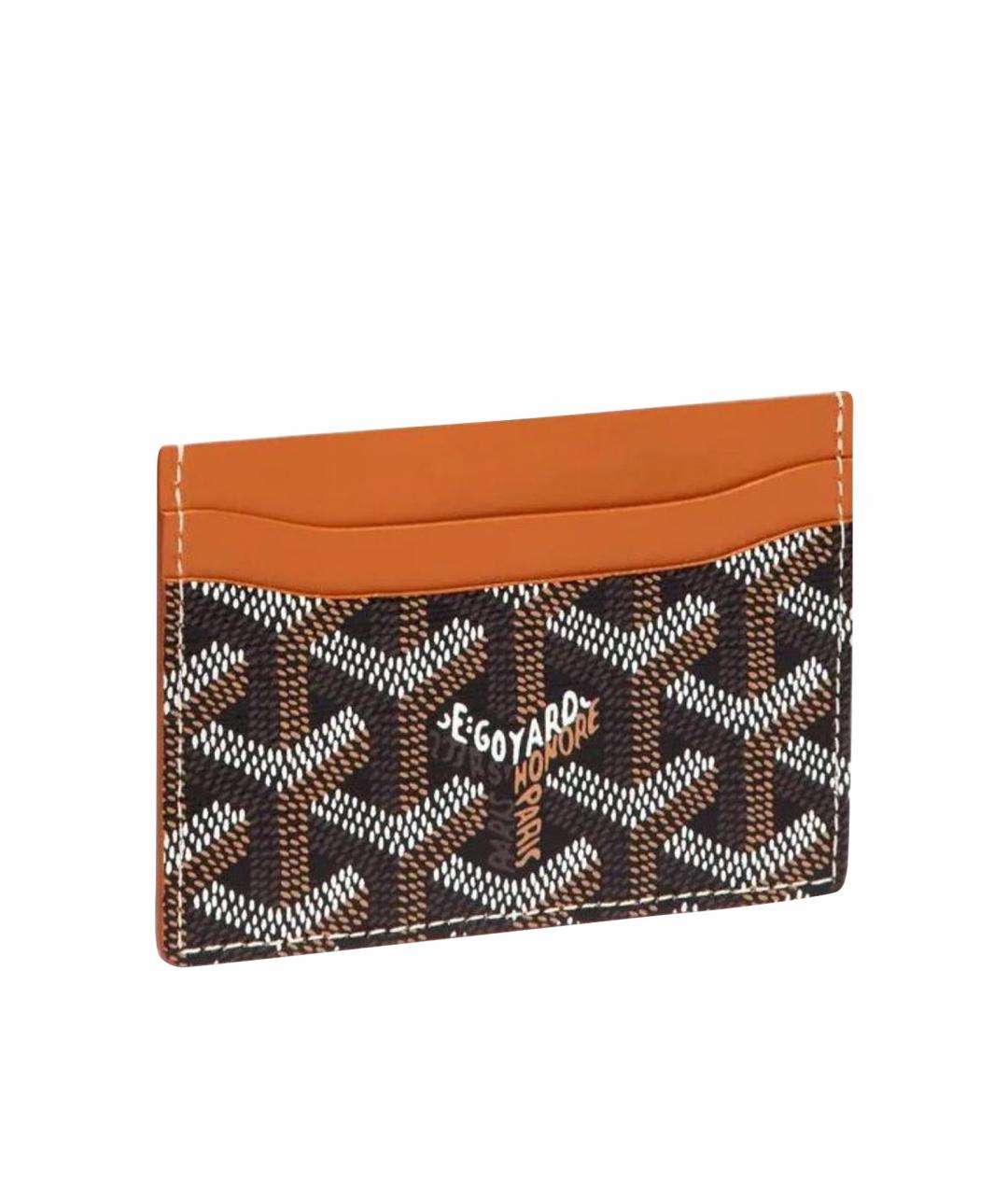 GOYARD Коричневый кардхолдер из искусственной кожи, фото 1