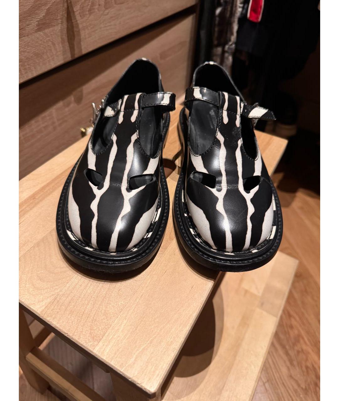 BURBERRY Черные кожаные туфли, фото 2
