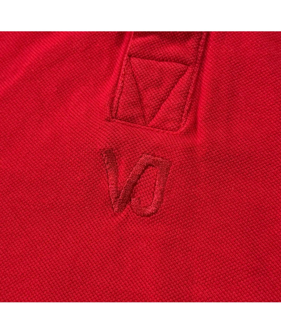 VERSACE JEANS COUTURE Красное хлопковое поло с коротким рукавом, фото 2