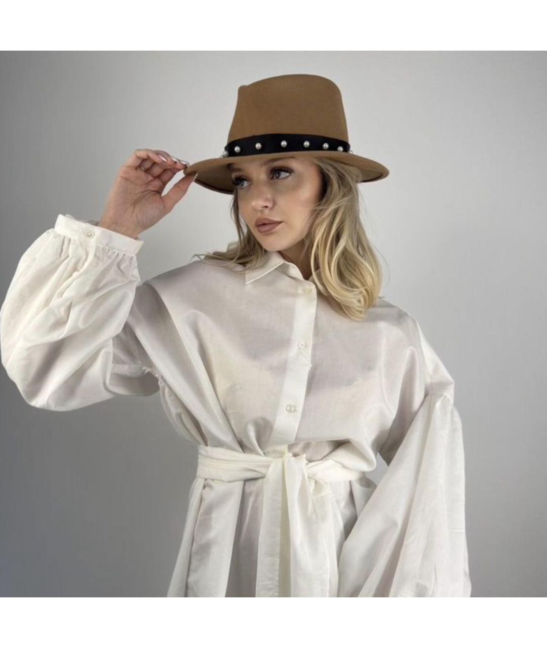 MAX MARA Бежевая шляпа, фото 3