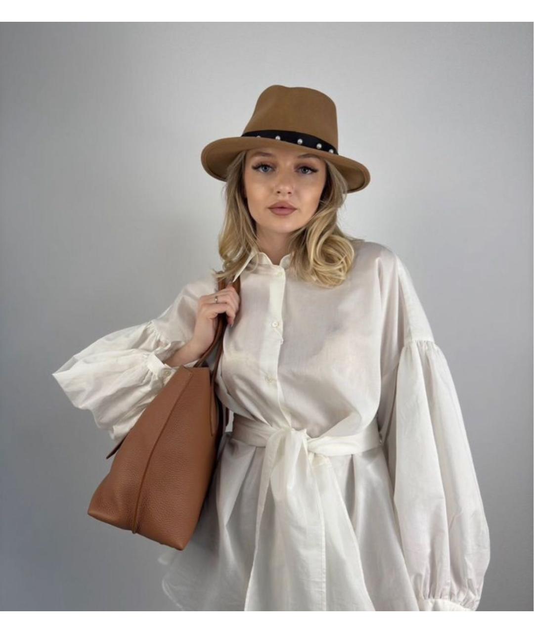 MAX MARA Бежевая шляпа, фото 7