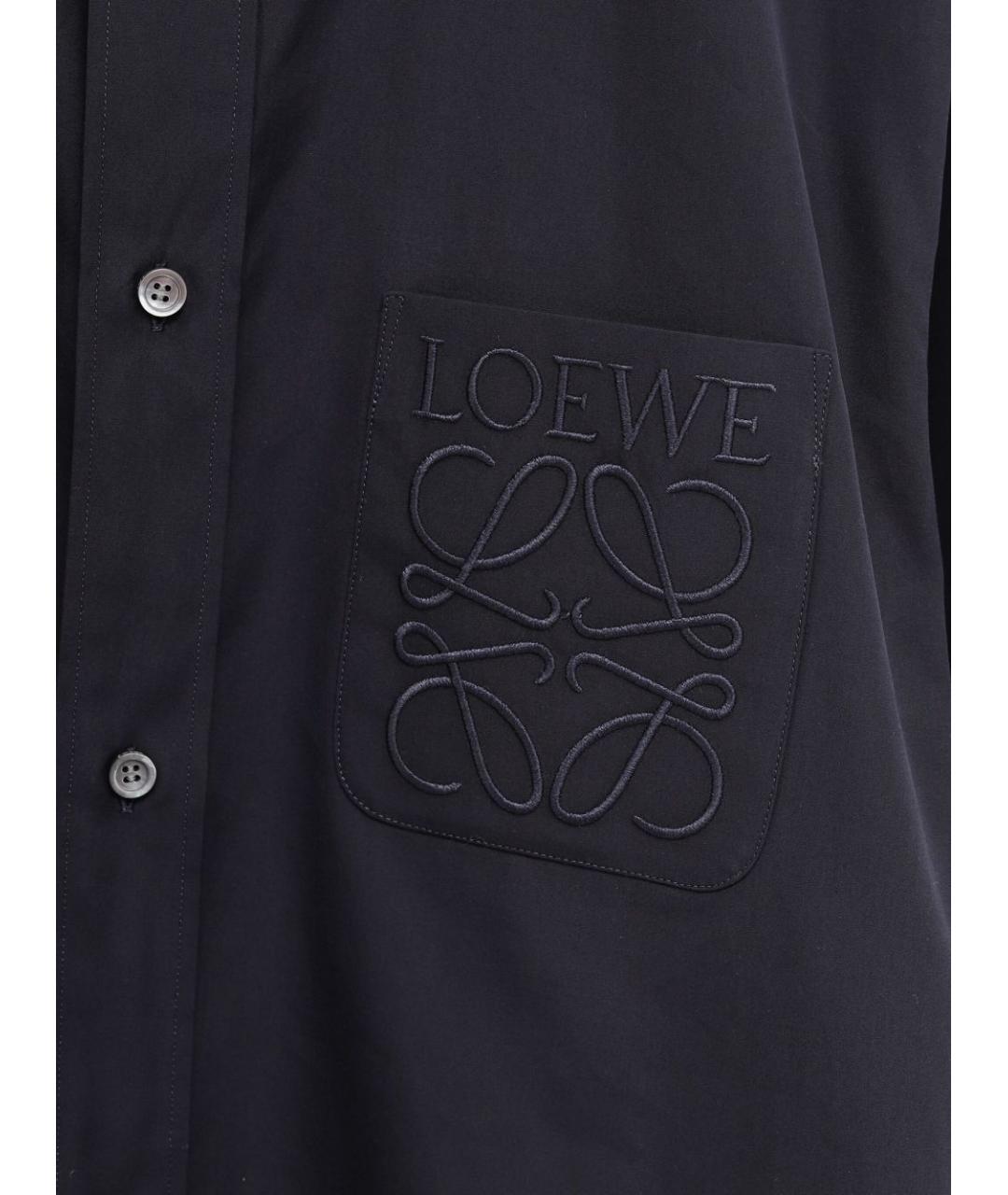 LOEWE Синяя хлопковая кэжуал рубашка, фото 3