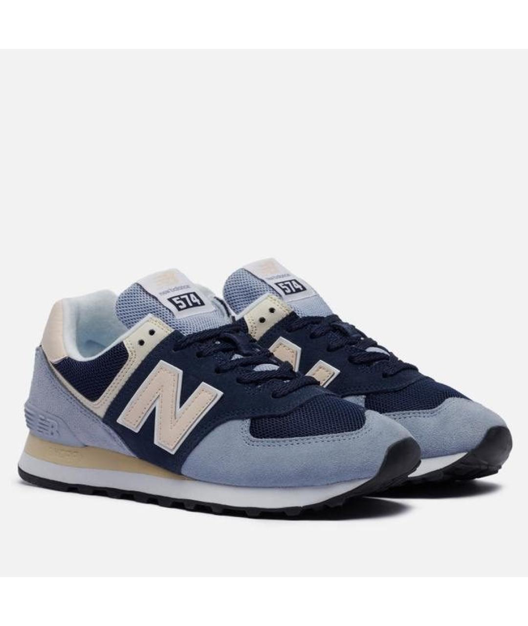 NEW BALANCE Голубые замшевые кроссовки, фото 2