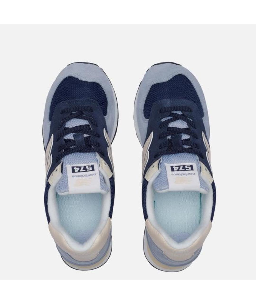 NEW BALANCE Голубые замшевые кроссовки, фото 3