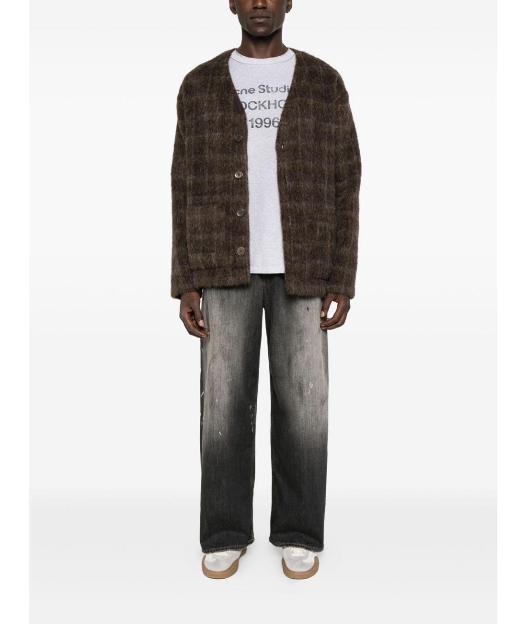 ACNE STUDIOS Черные хлопковые прямые джинсы, фото 2