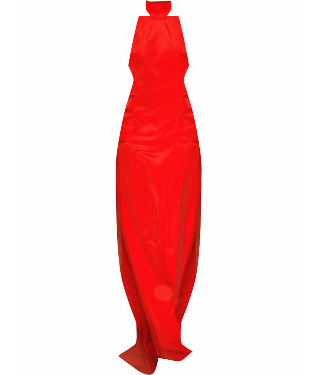 EMILIO PUCCI Красное шелковое вечернее платье, фото 1