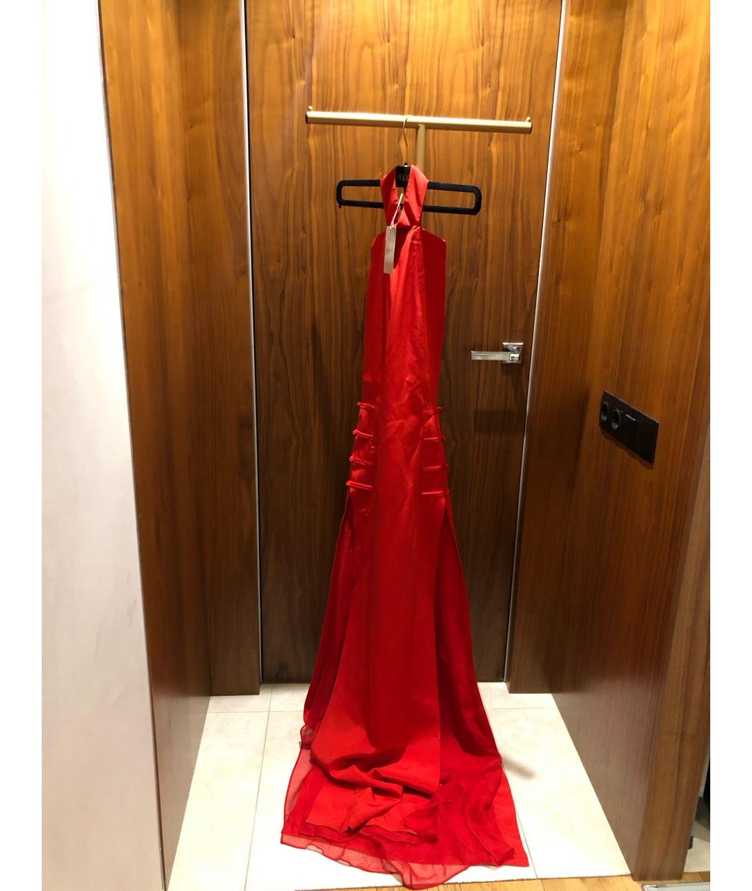 EMILIO PUCCI Красное шелковое вечернее платье, фото 4
