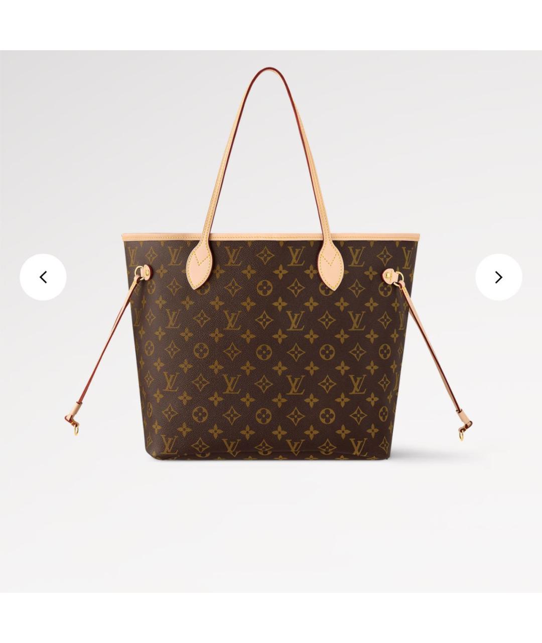 LOUIS VUITTON Коричневая кожаная сумка тоут, фото 9