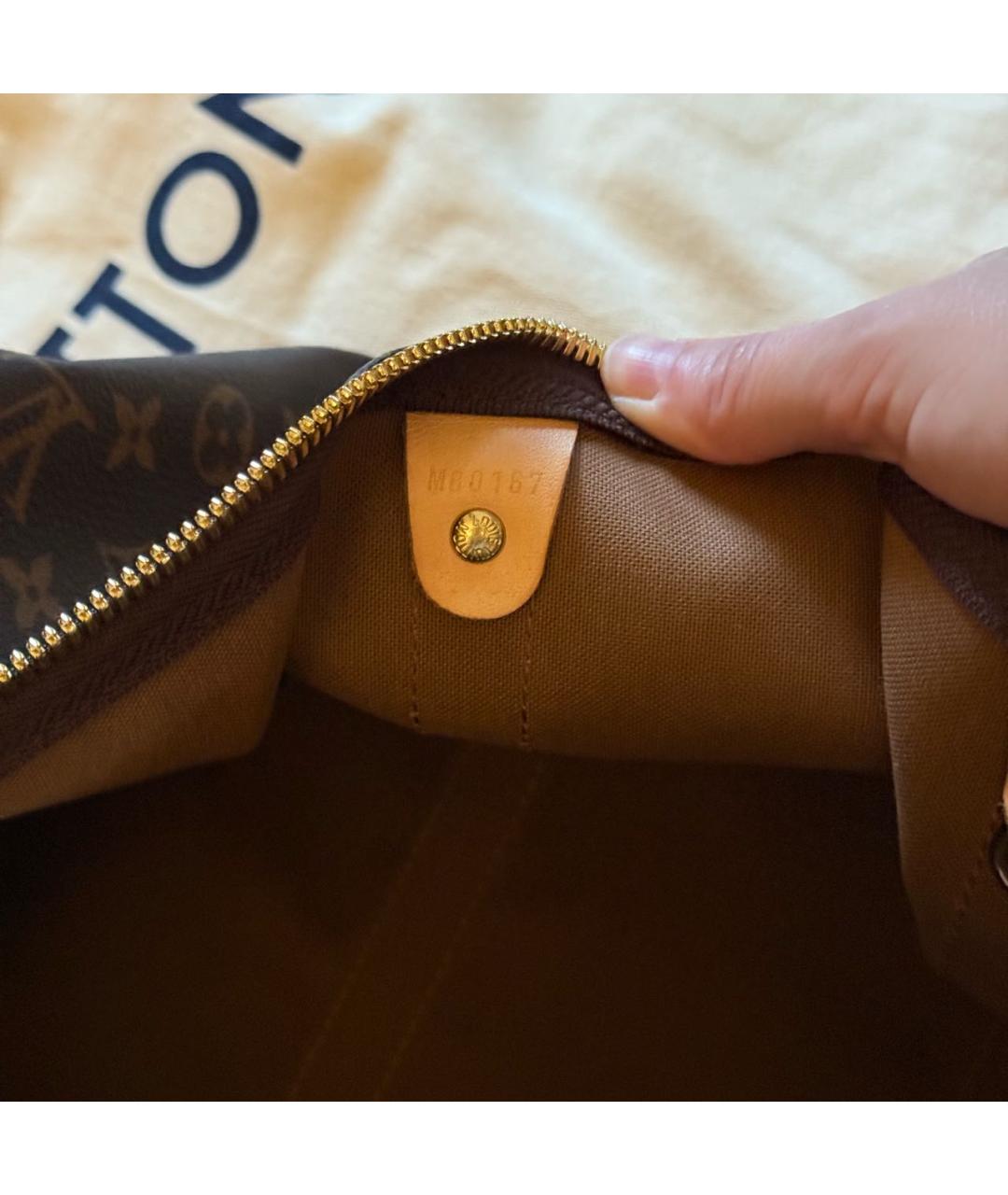LOUIS VUITTON Коричневая дорожная/спортивная сумка, фото 5