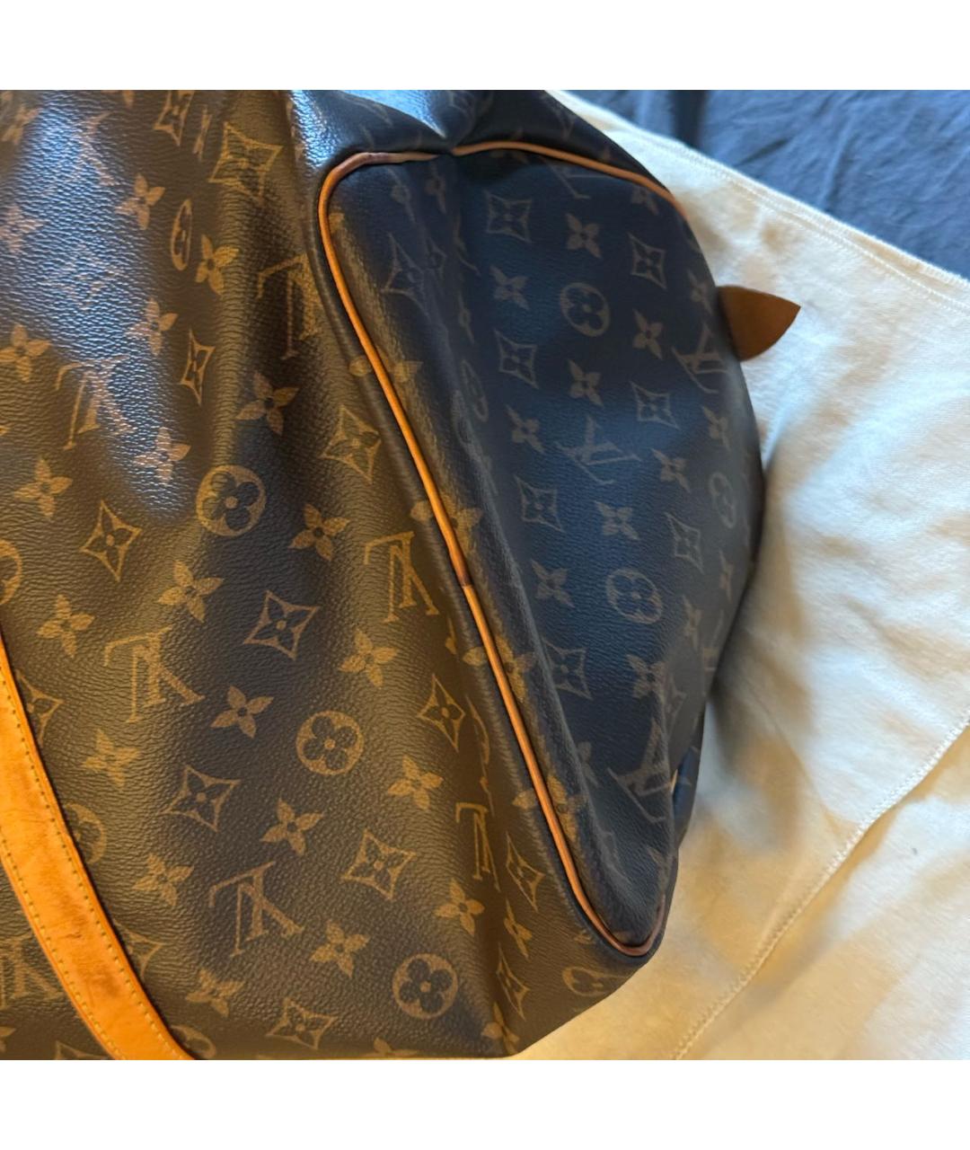 LOUIS VUITTON Коричневая дорожная/спортивная сумка, фото 7