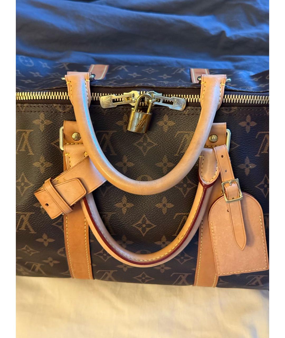 LOUIS VUITTON Коричневая дорожная/спортивная сумка, фото 3