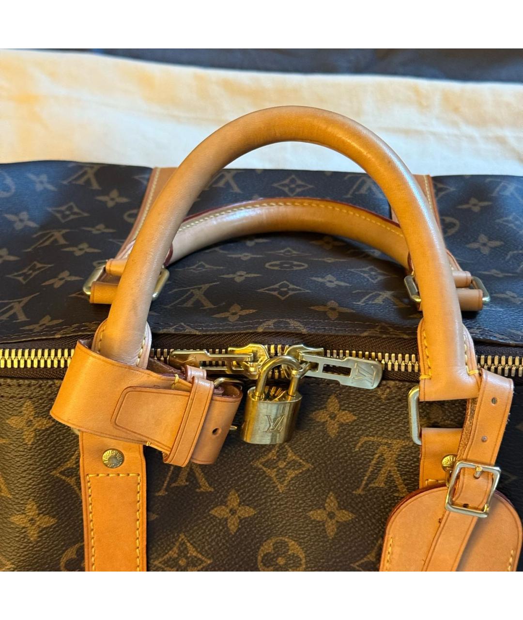 LOUIS VUITTON Коричневая дорожная/спортивная сумка, фото 4