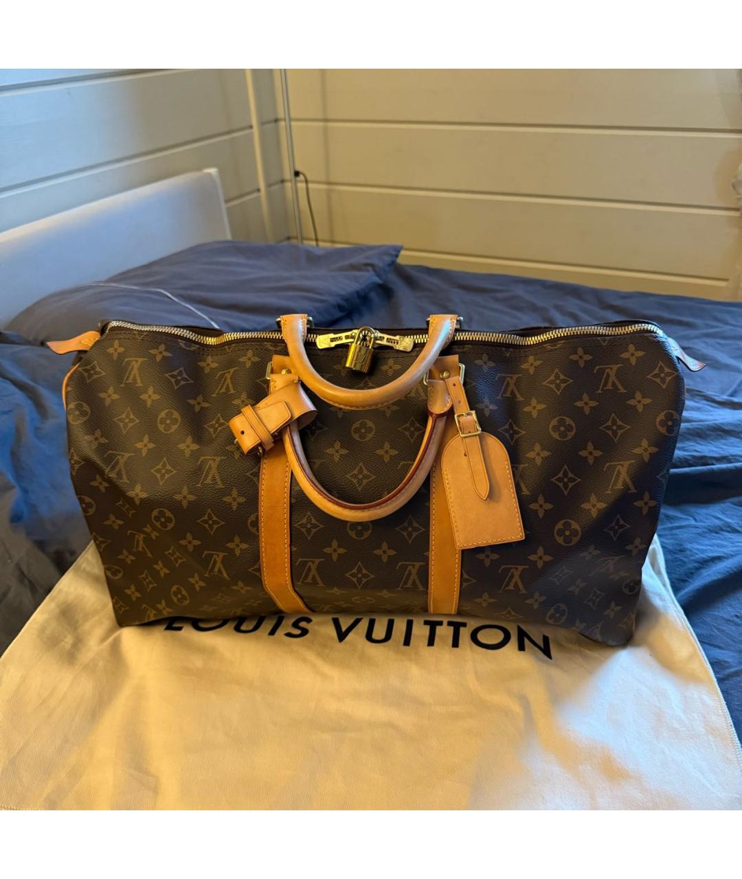 LOUIS VUITTON Коричневая дорожная/спортивная сумка, фото 2