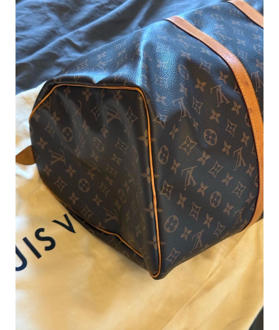 LOUIS VUITTON Коричневая дорожная/спортивная сумка, фото 8