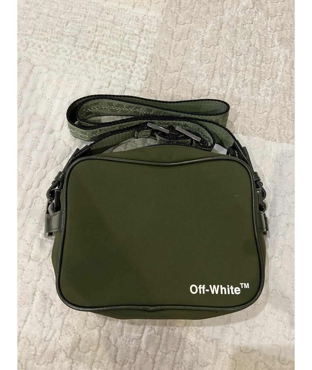 OFF-WHITE Зеленая сумка на плечо, фото 9