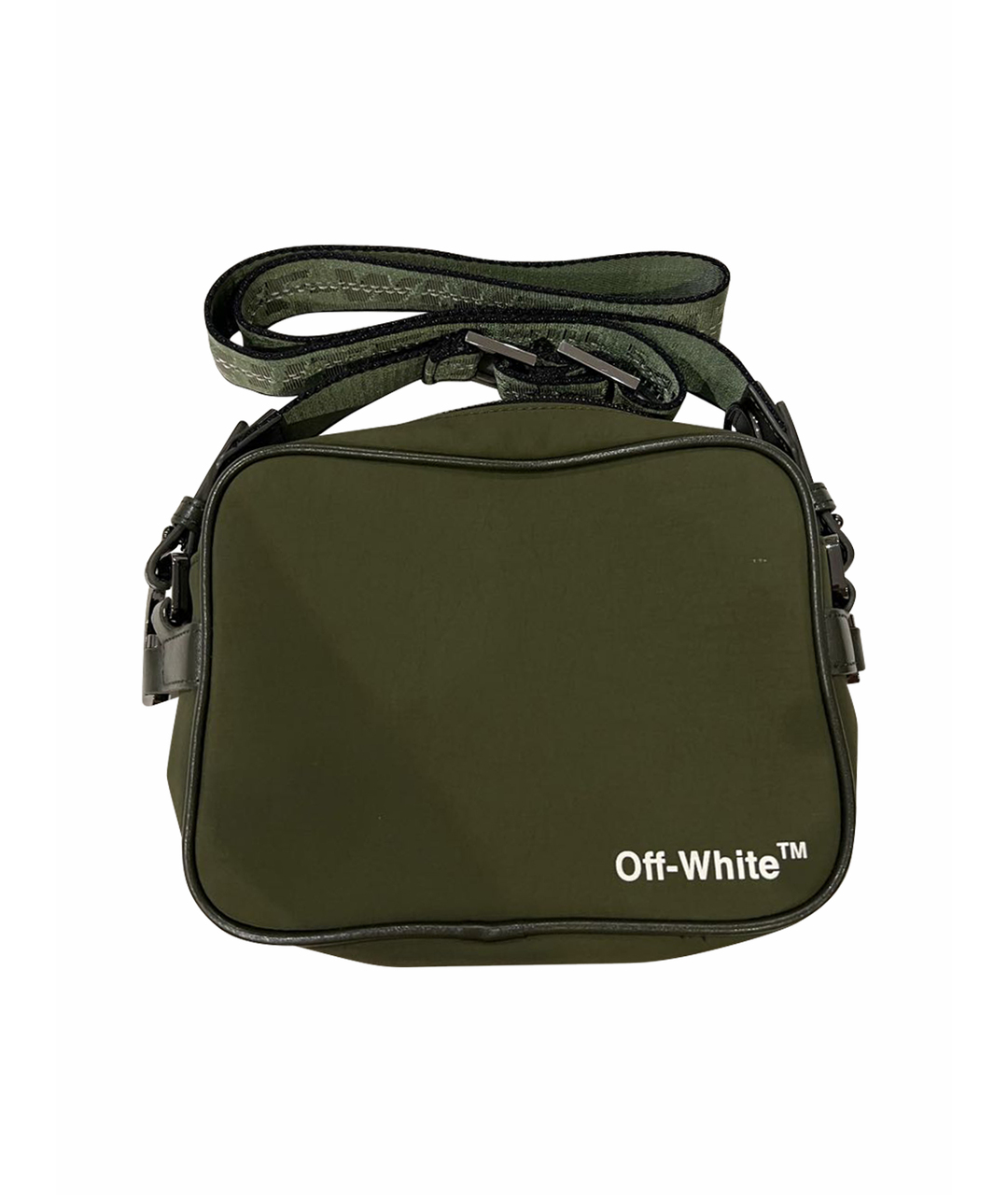 OFF-WHITE Зеленая сумка на плечо, фото 1