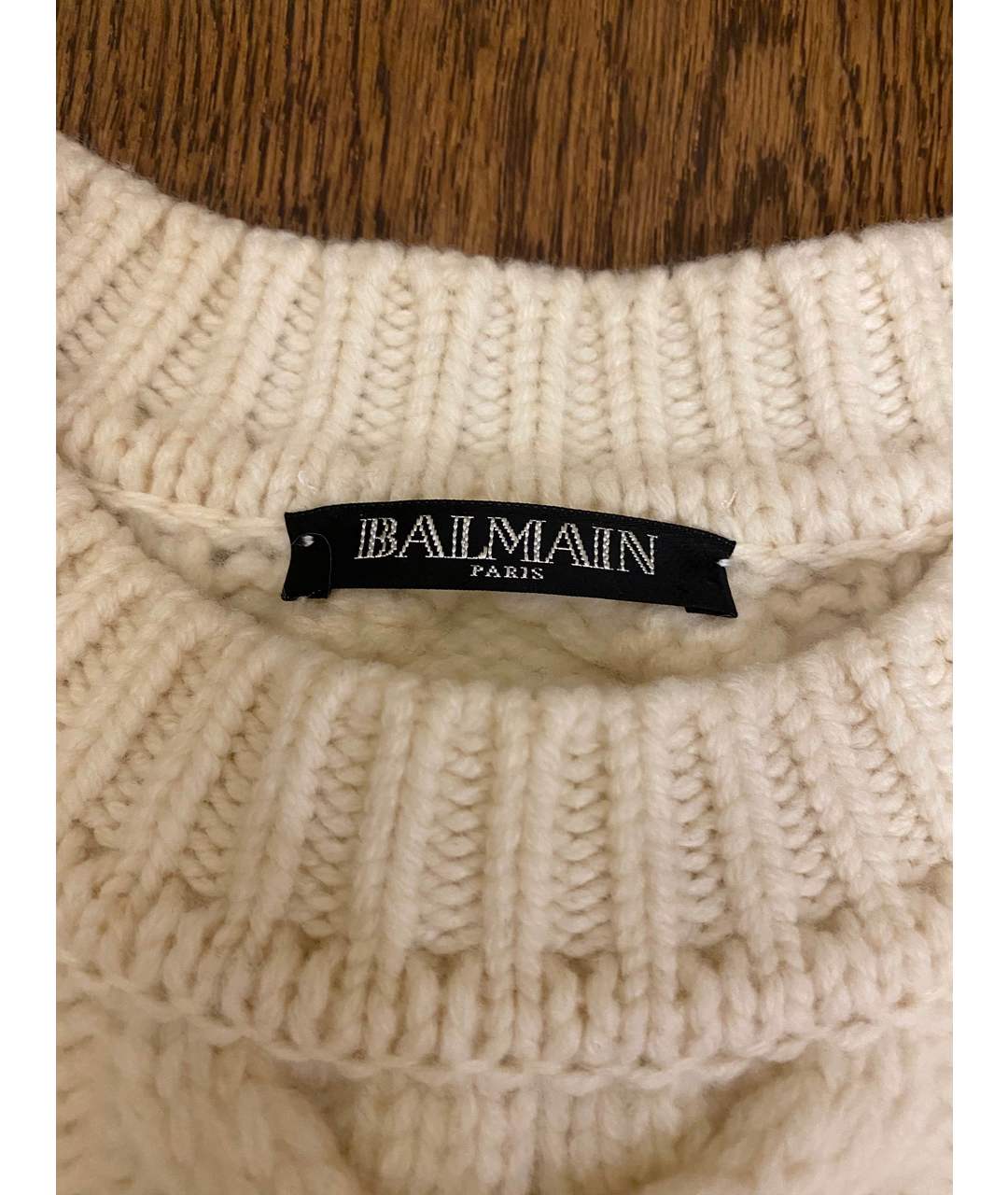 BALMAIN Белый шерстяной джемпер / свитер, фото 3