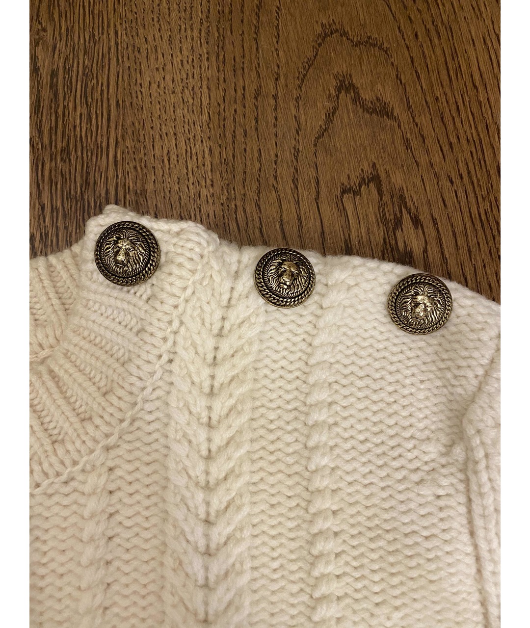 BALMAIN Белый шерстяной джемпер / свитер, фото 2