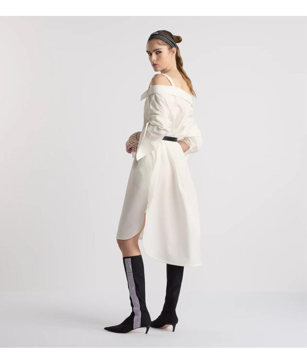 CHRISTIAN DIOR Белое хлопковое платье, фото 6