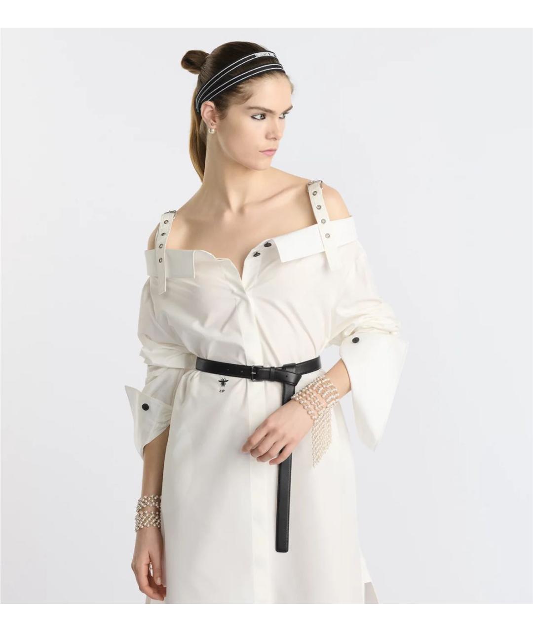 CHRISTIAN DIOR Белое хлопковое платье, фото 3