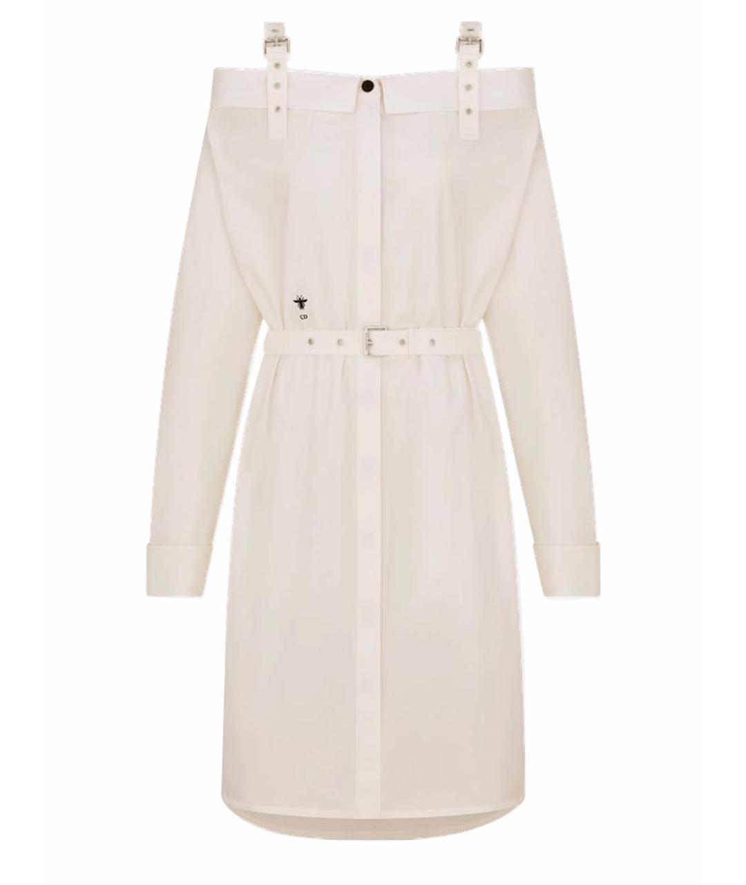 CHRISTIAN DIOR Белое хлопковое платье, фото 1