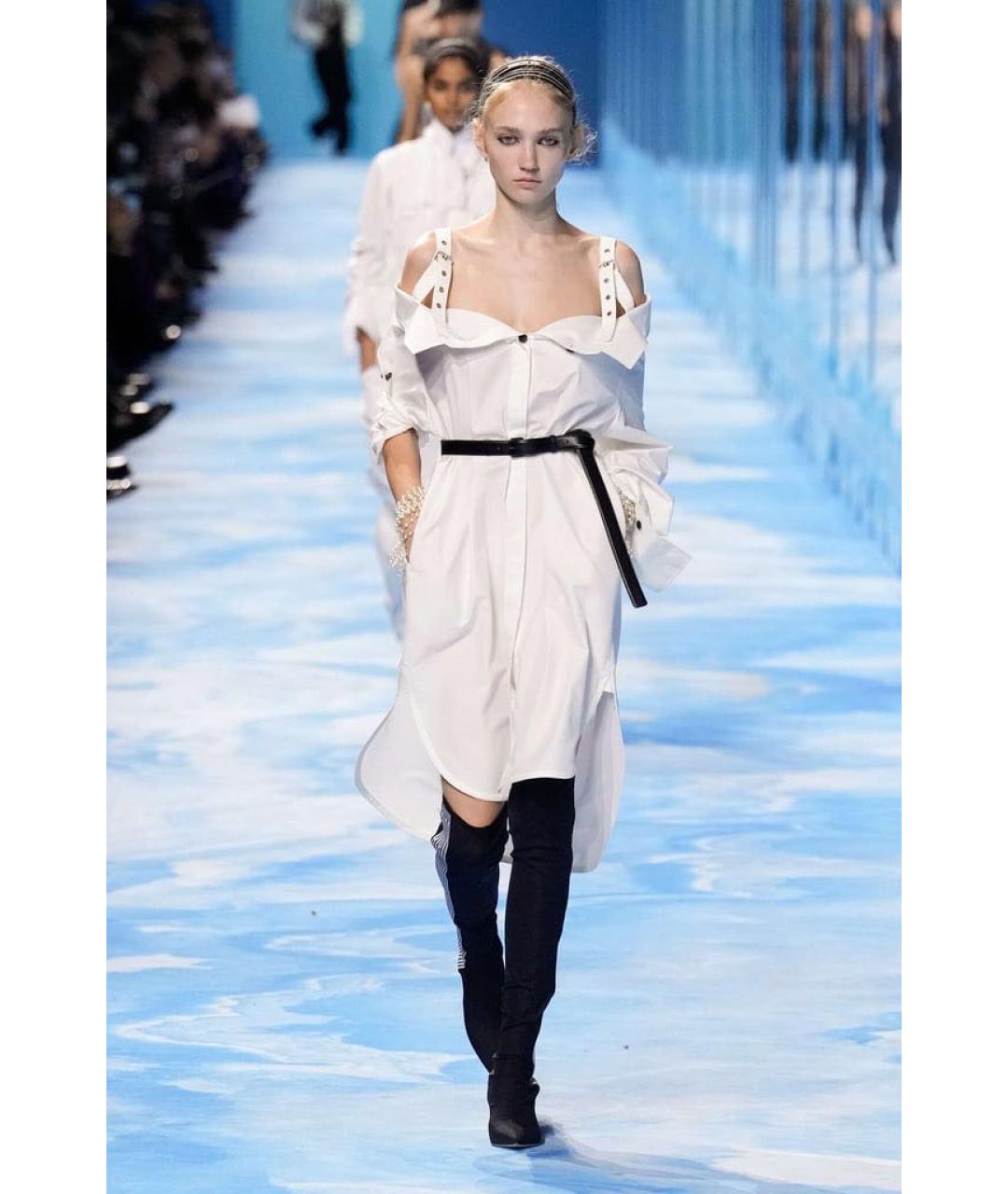 CHRISTIAN DIOR Белое хлопковое платье, фото 2