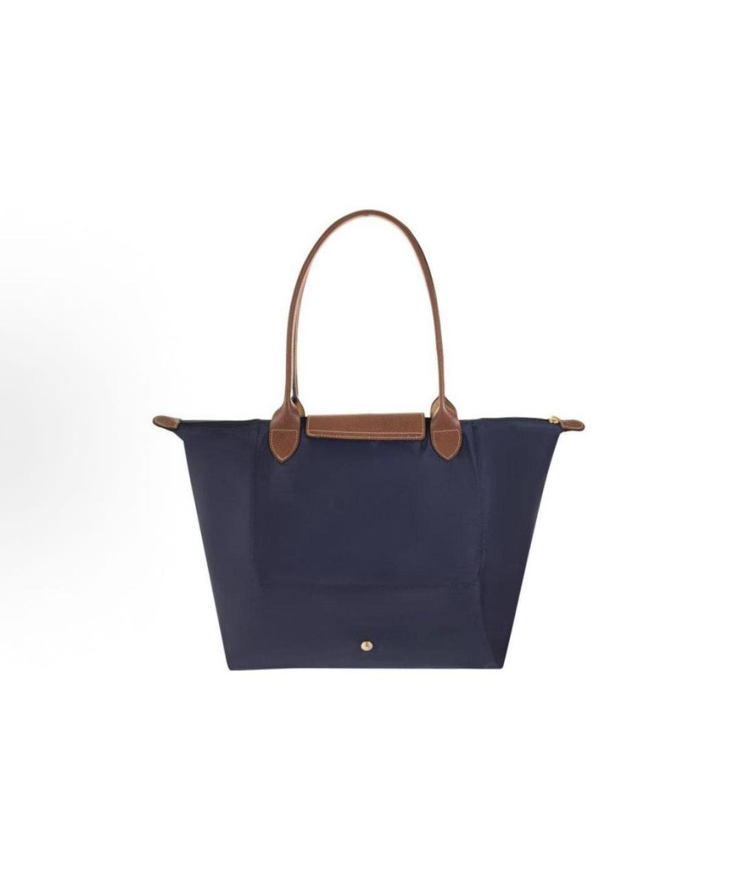 LONGCHAMP Темно-синяя сумка тоут, фото 3