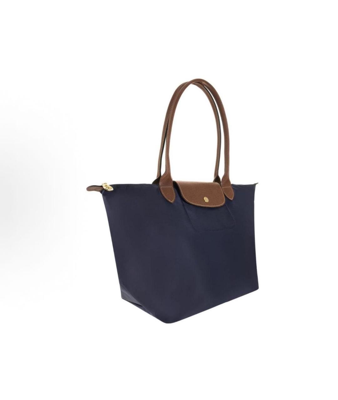 LONGCHAMP Темно-синяя сумка тоут, фото 2