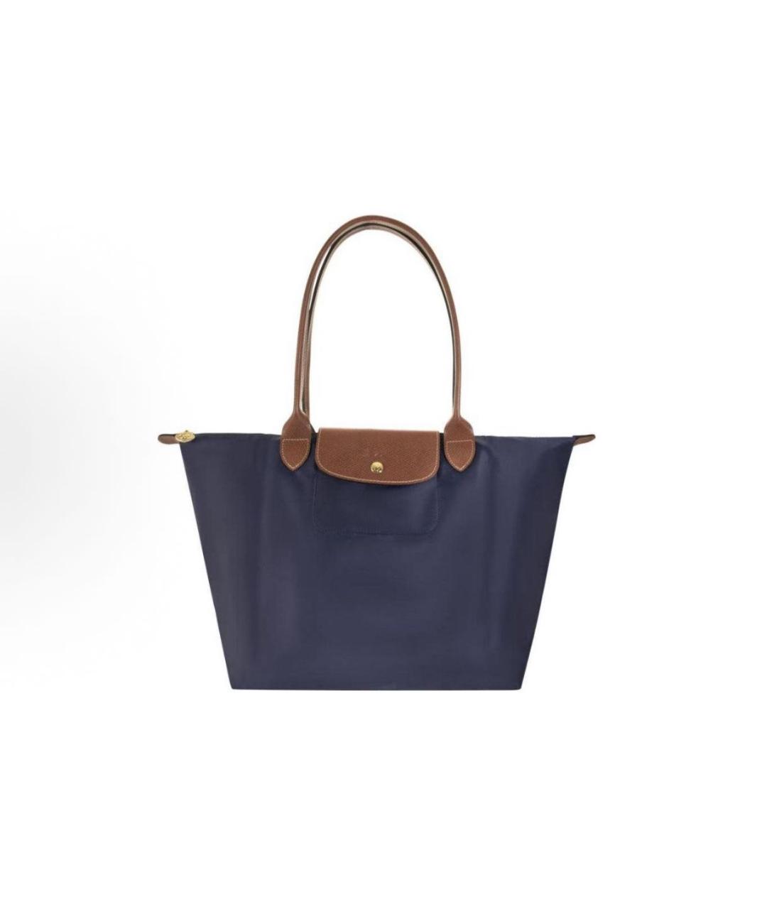 LONGCHAMP Темно-синяя сумка тоут, фото 4